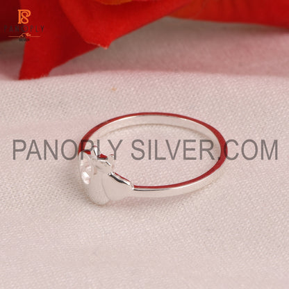 925 Silver Cat Rings For Women Daily Wear Rings