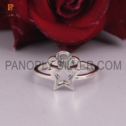 Star 925 Silver Beautiful Gift For Love Rings