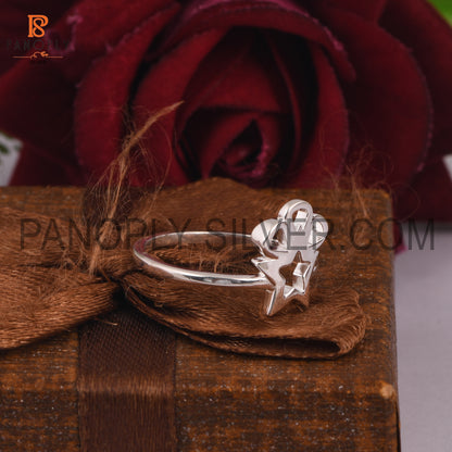 Star 925 Silver Beautiful Gift For Love Rings