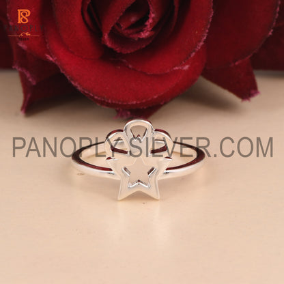 Star 925 Silver Beautiful Gift For Love Rings