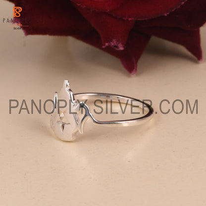 925 Silver Teapot Ring, Handmade Tea Kettle Jewelry