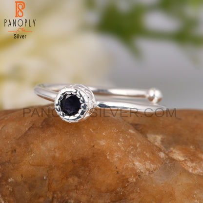 Iolite 925 Sterling Silver Ring For Gift  For Her