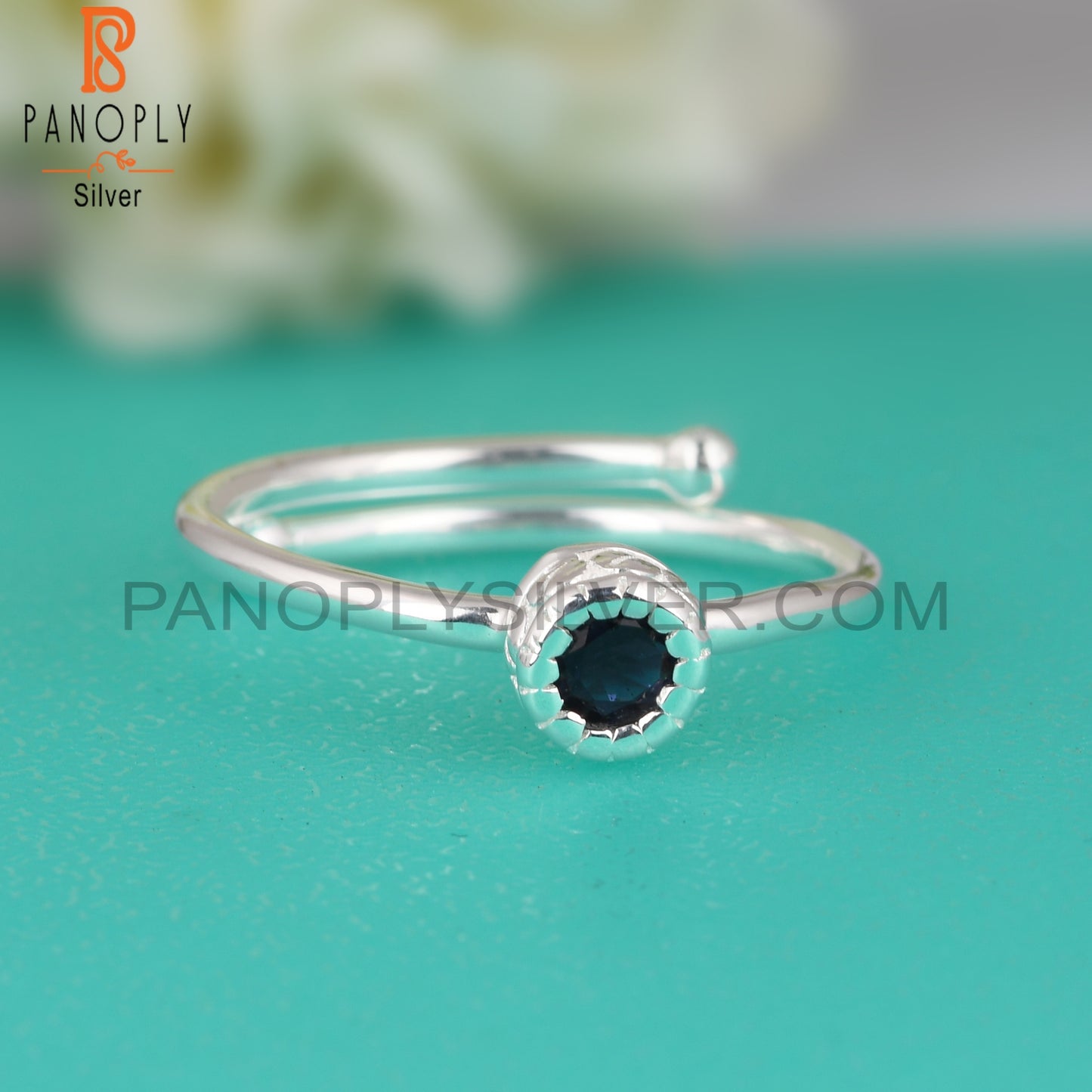 Iolite 925 Sterling Silver Ring For Gift  For Her