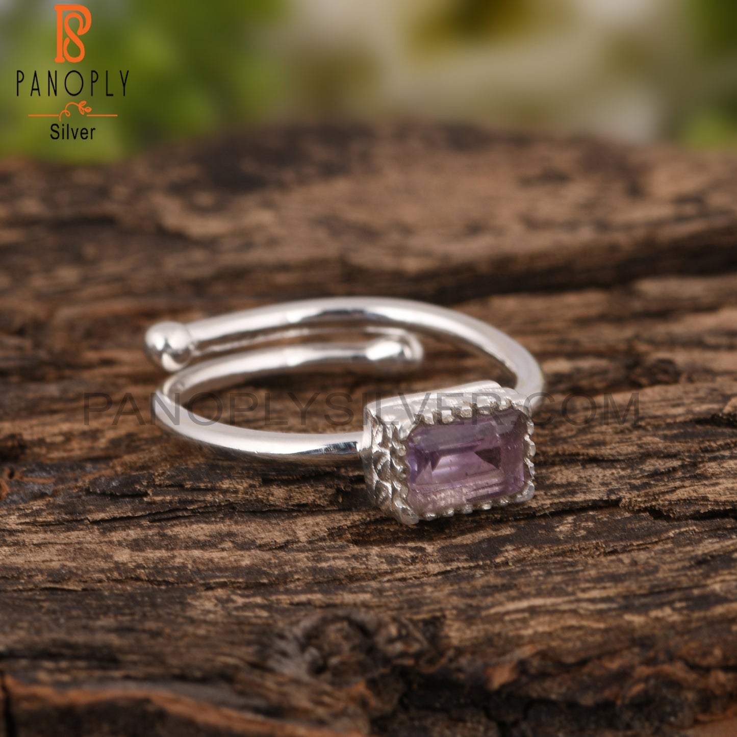 Amethyst Gemstone 925 Sterling Silver Ring