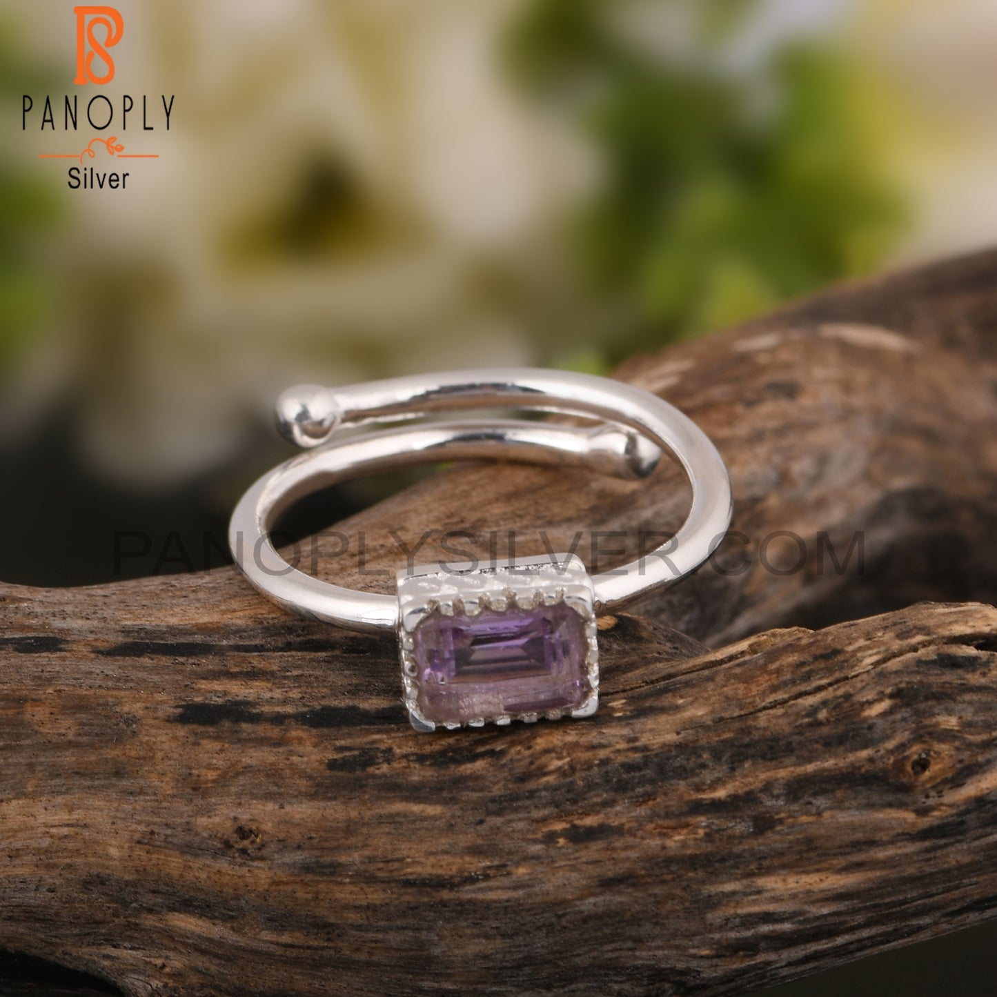 Amethyst Gemstone 925 Sterling Silver Ring