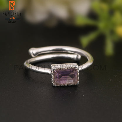 Amethyst Gemstone 925 Sterling Silver Ring