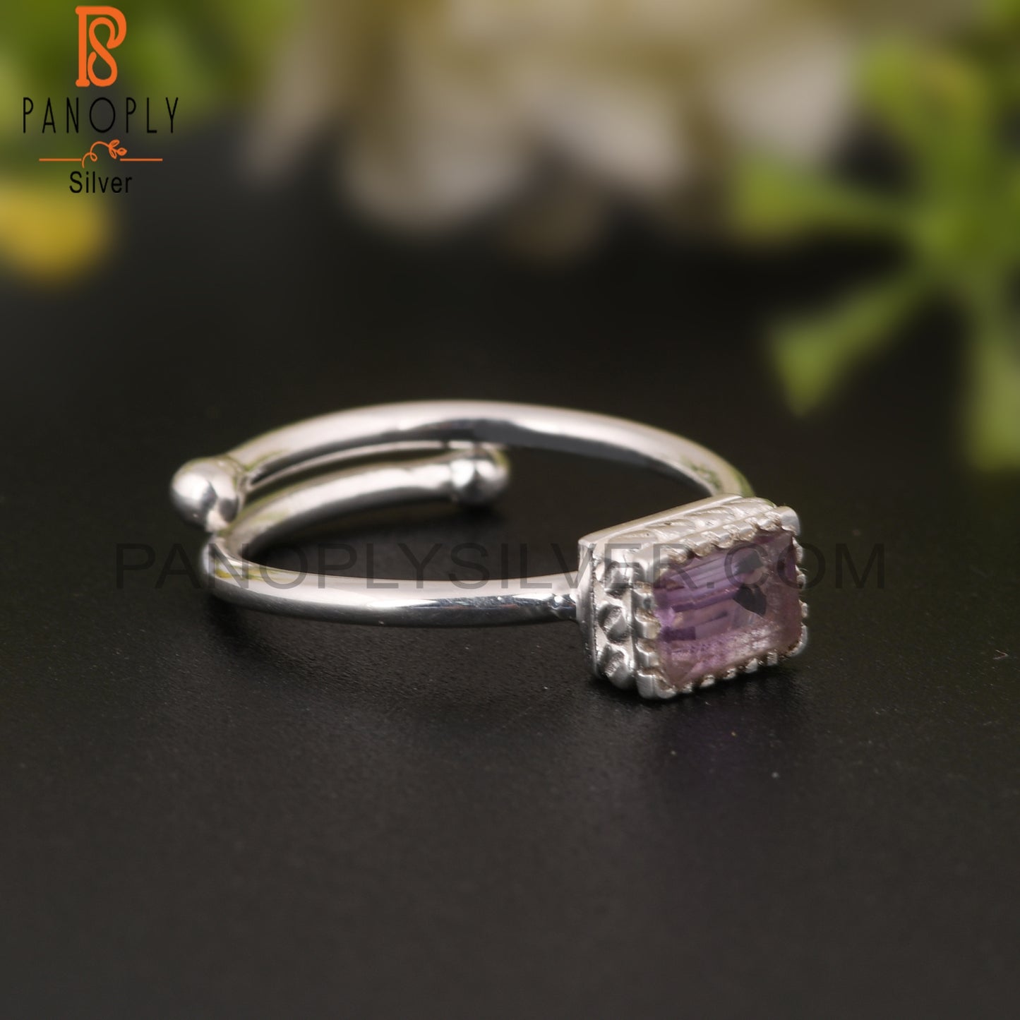 Amethyst Gemstone 925 Sterling Silver Ring