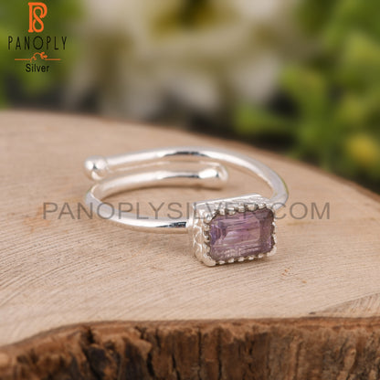 Amethyst Gemstone 925 Sterling Silver Ring