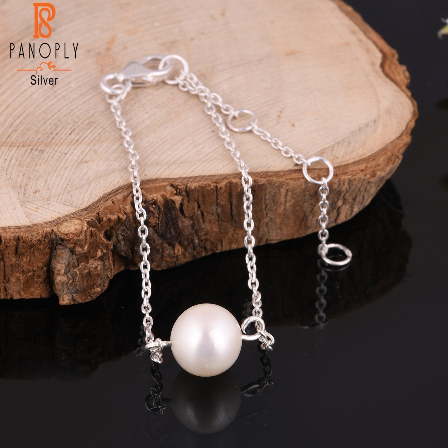 Pearl Round Shape 925 Sterling Silver Bracelet