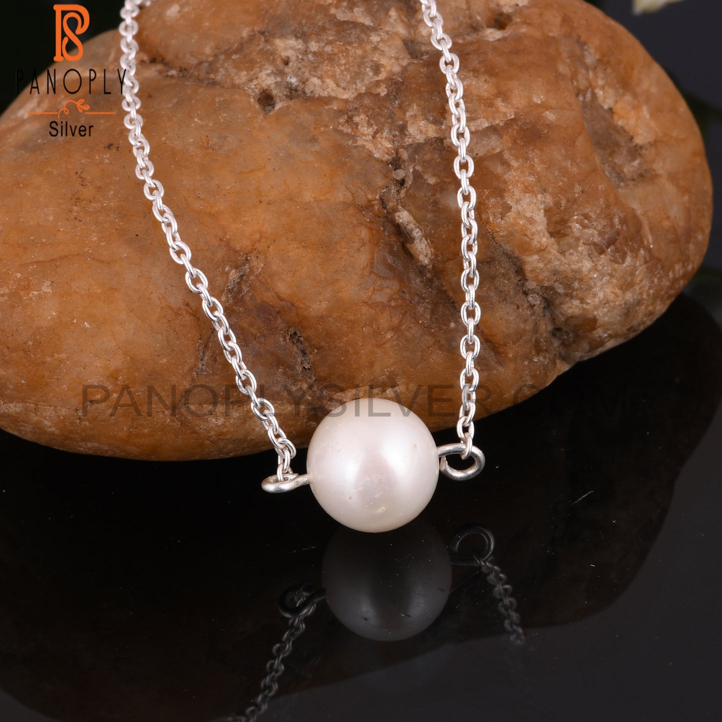 Pearl Round Shape 925 Sterling Silver Bracelet