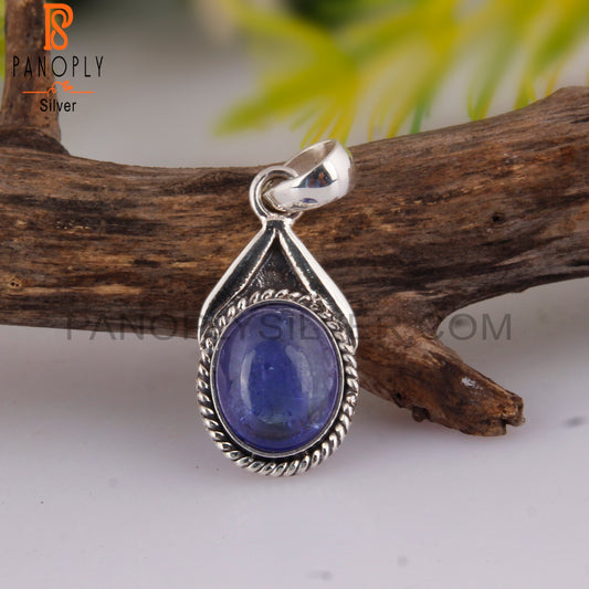 Tanzanite Oval Shape 925 Sterling Silver Pendant