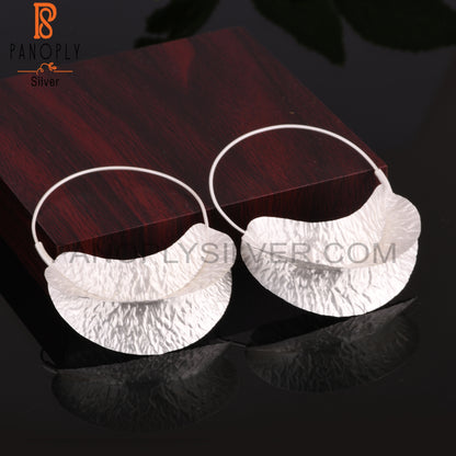 Big Fulani 925 Sterling Silver Hoop Earrings