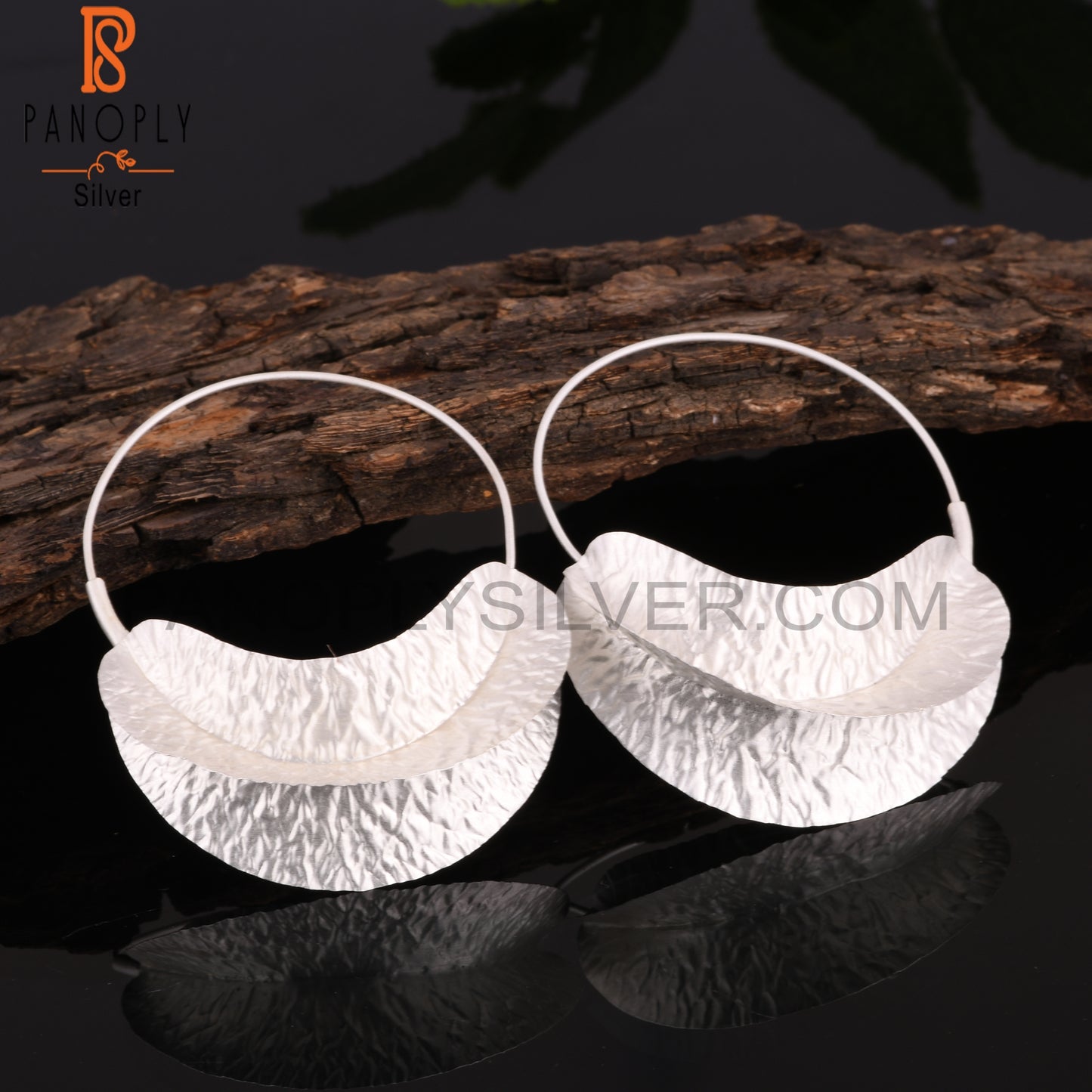 Big Fulani 925 Sterling Silver Hoop Earrings