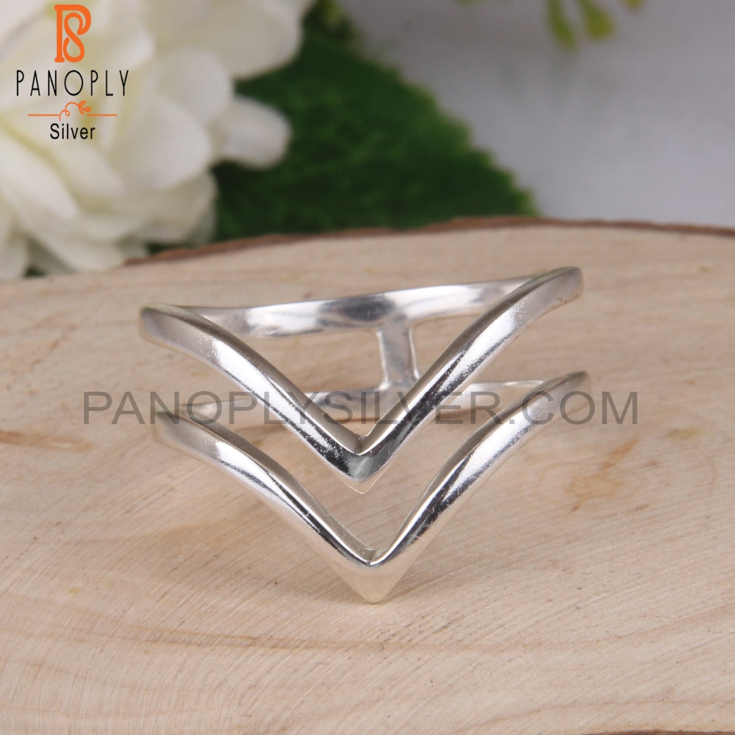 Double Band 925 Sterling Silver Ring For Girls