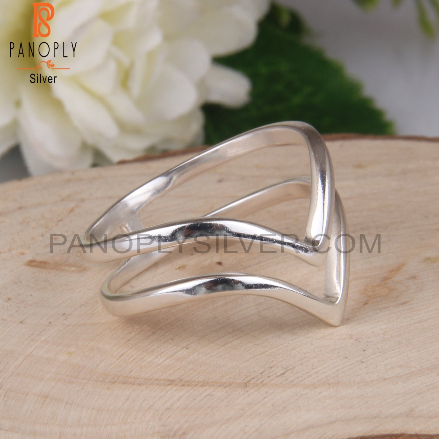 Double Band 925 Sterling Silver Ring For Girls