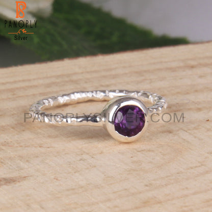 Amethyst 925 Sterling Silver Ring Handmade Jewelry