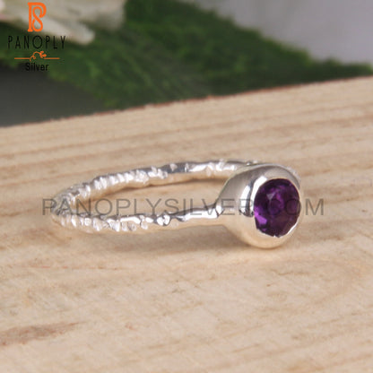 Amethyst 925 Sterling Silver Ring Handmade Jewelry