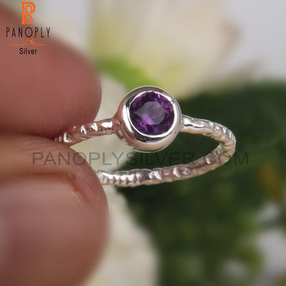 Amethyst 925 Sterling Silver Ring Handmade Jewelry