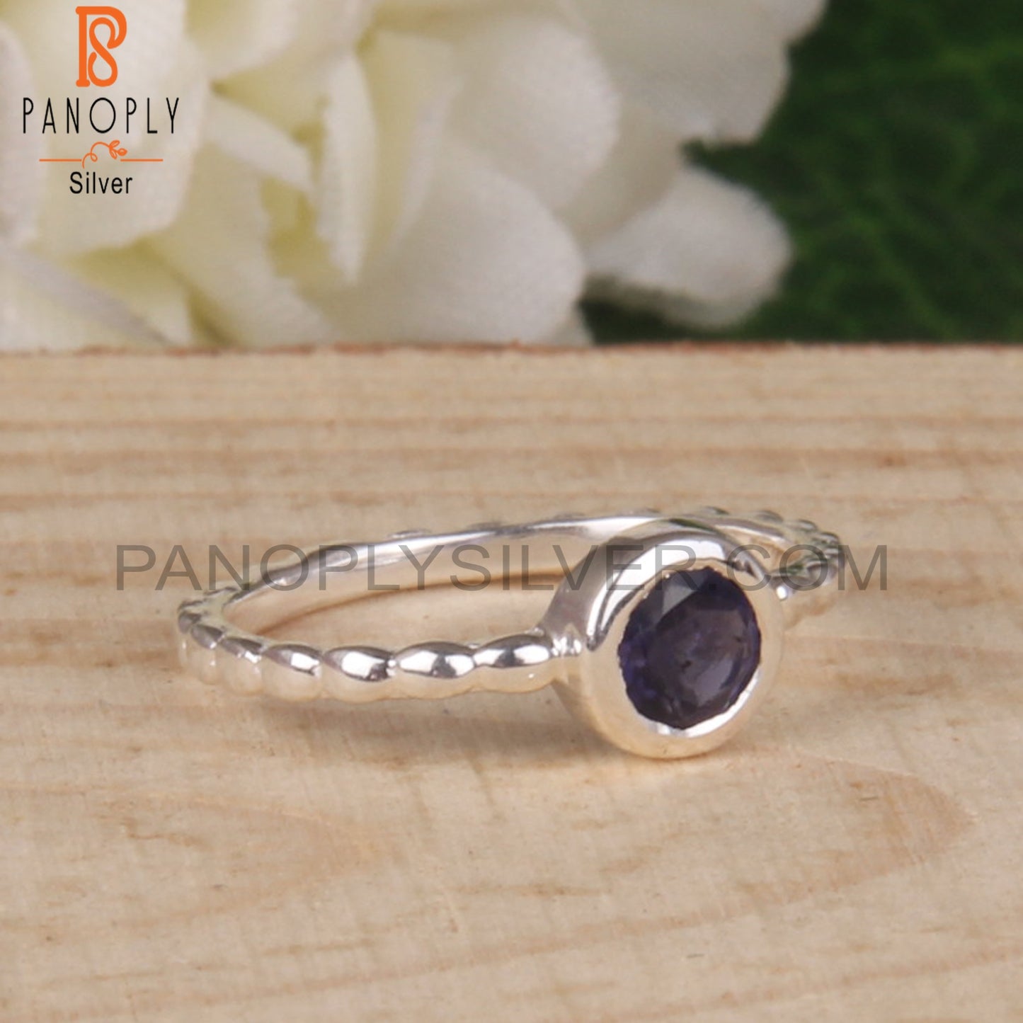 Iolite 925 Sterling Silver Regular Ring