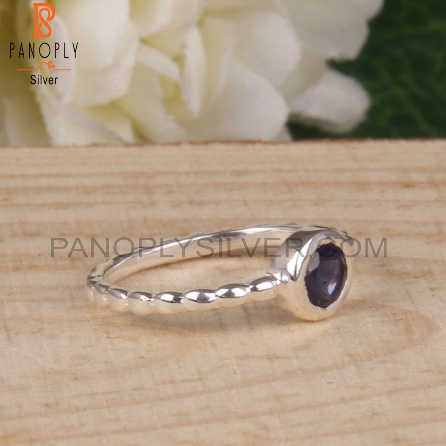 Iolite 925 Sterling Silver Regular Ring