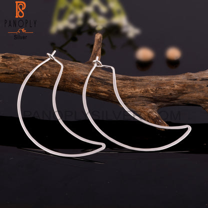 Banana Shape 925 Sterling Silver Earrings