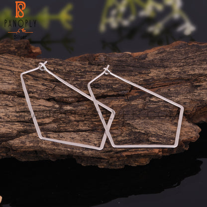 Geometrical 925 Sterling Silver Earrings