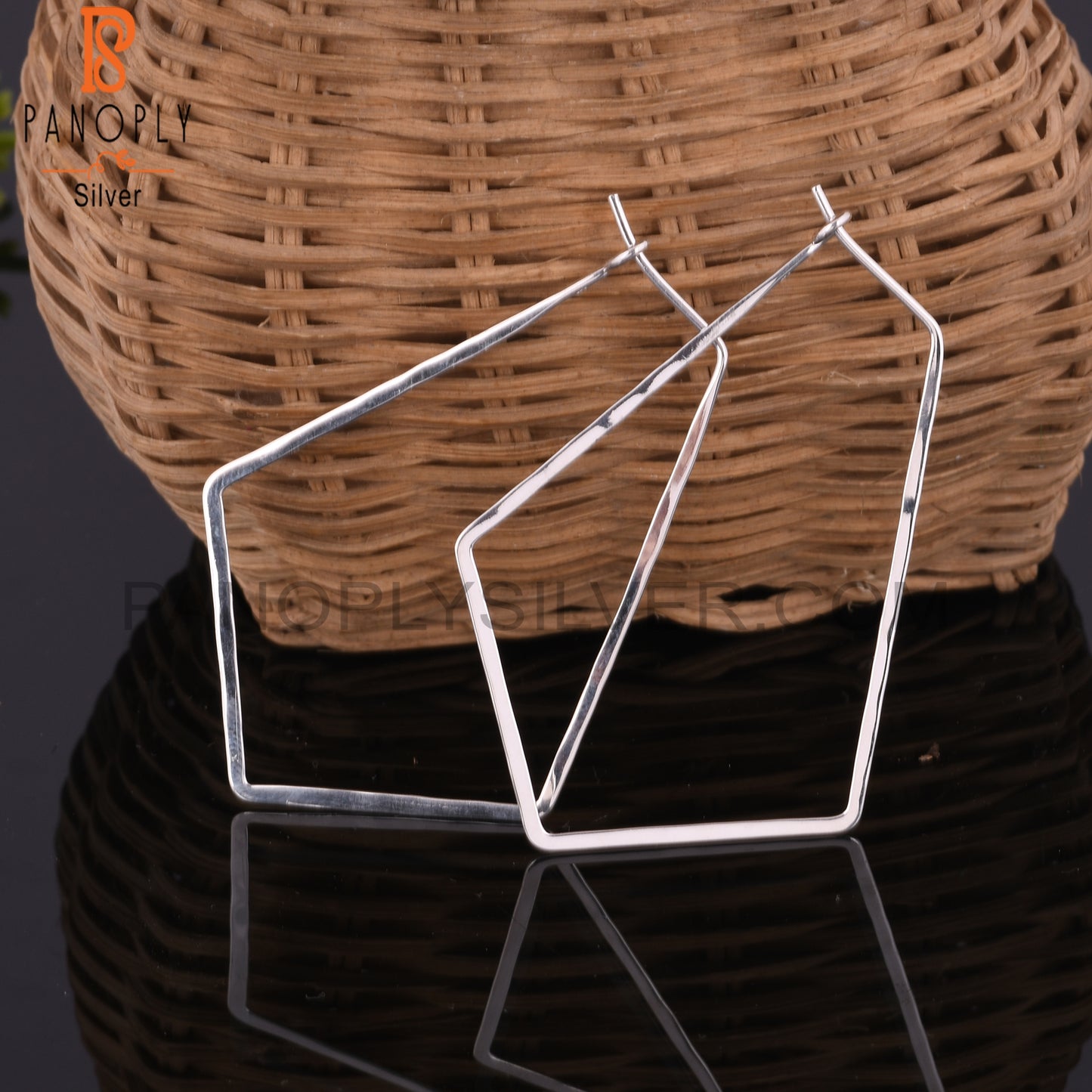 Geometrical 925 Sterling Silver Earrings