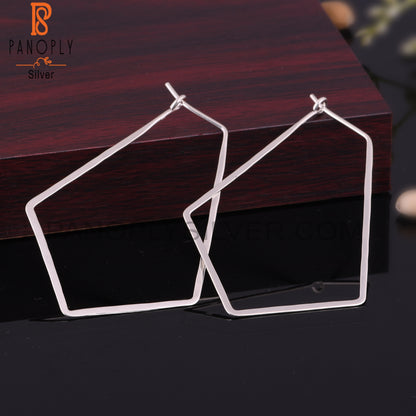 Geometrical 925 Sterling Silver Earrings