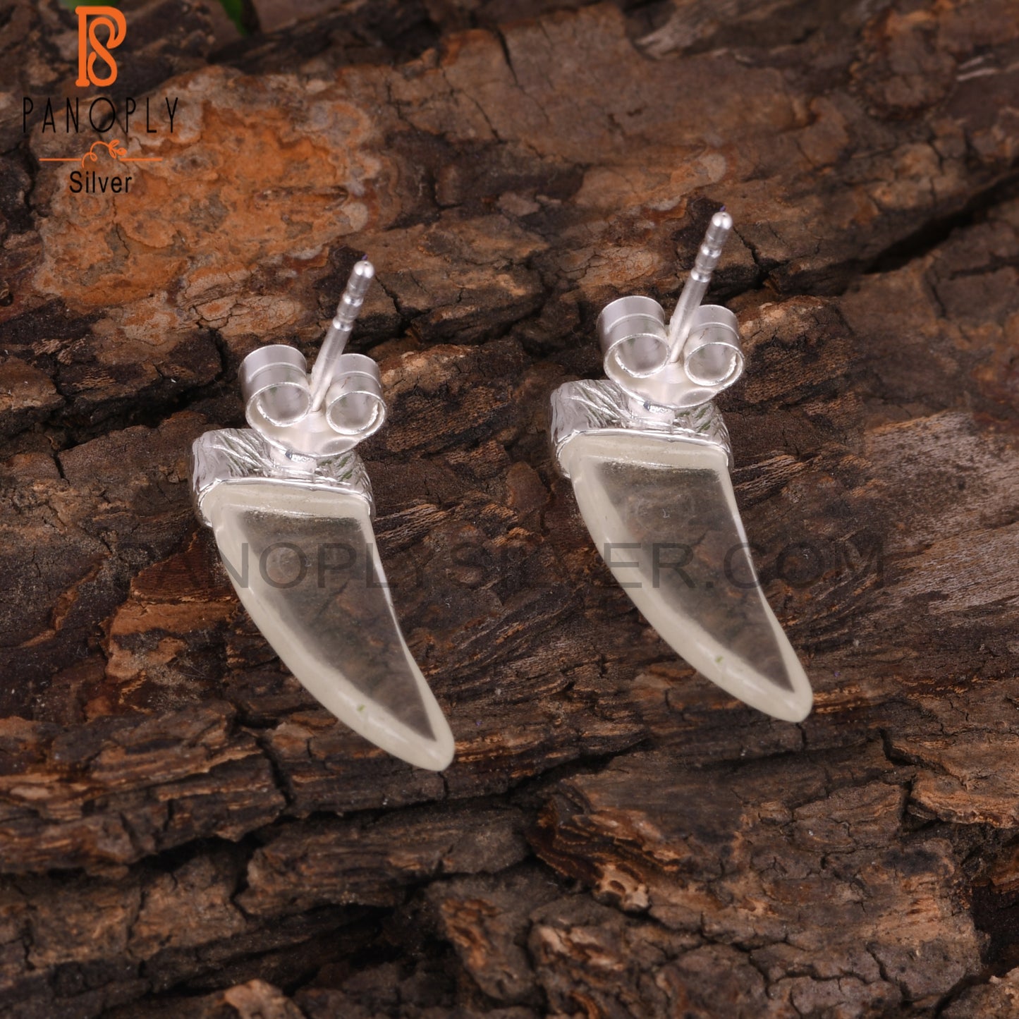 Dainty Crystal Quartz 925 Sterling Silver Cute Earrings