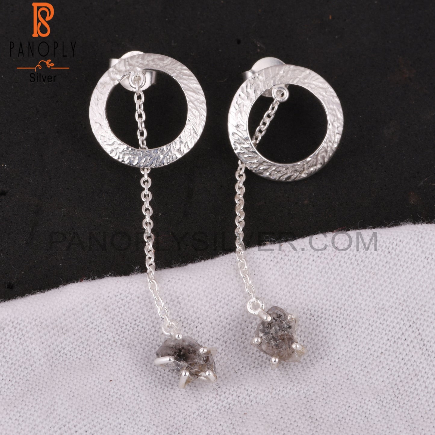 Herkimer Diamond Casual 925 Sterling Silver Earring