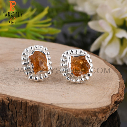 Citrine 925 Sterling Silver Earrings