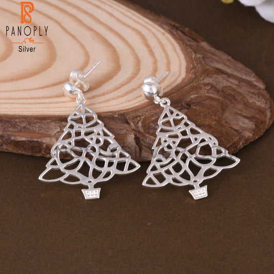 Unique 925 Sterling Silver Party Wear Earrings