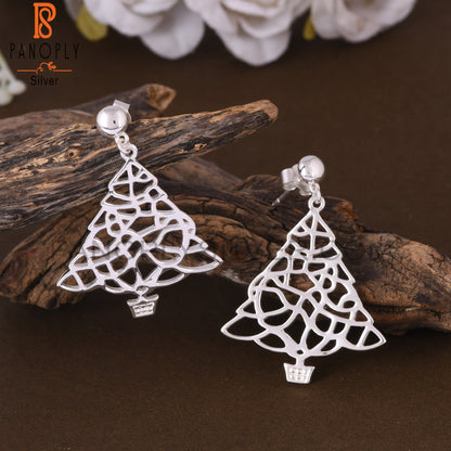 Unique 925 Sterling Silver Party Wear Earrings