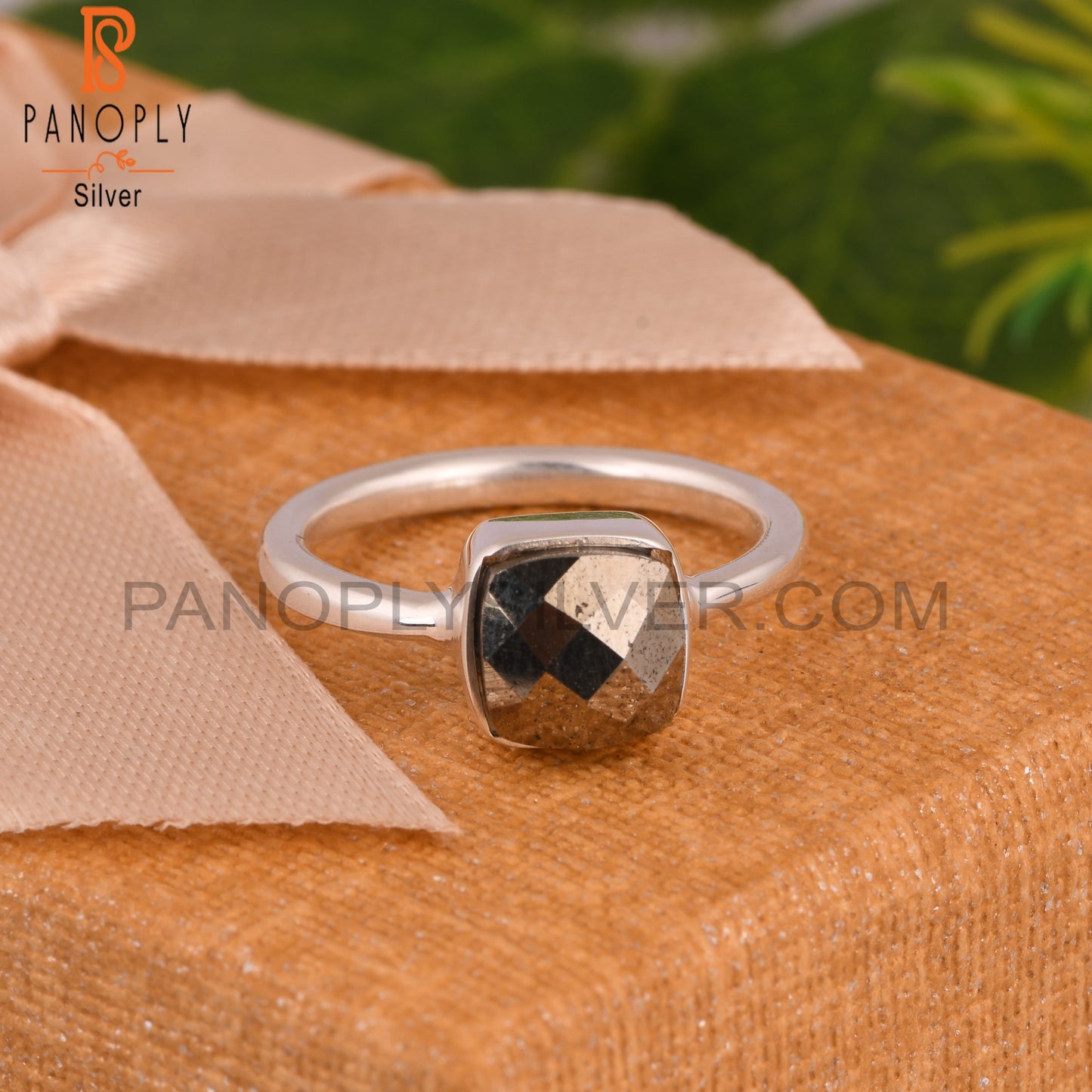 Pyrite Taper 925 Sterling Silver Ring