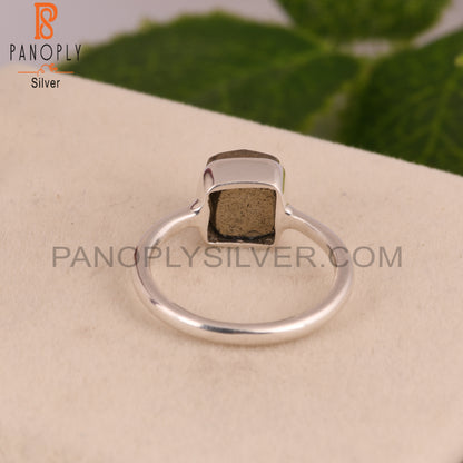 Pyrite Taper 925 Sterling Silver Ring