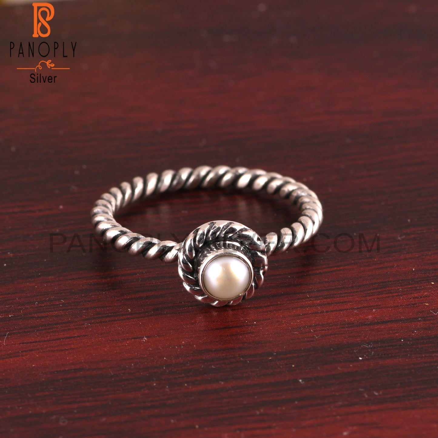 Pearl Casual 925 Sterling Silver Hypoallergenic Ring