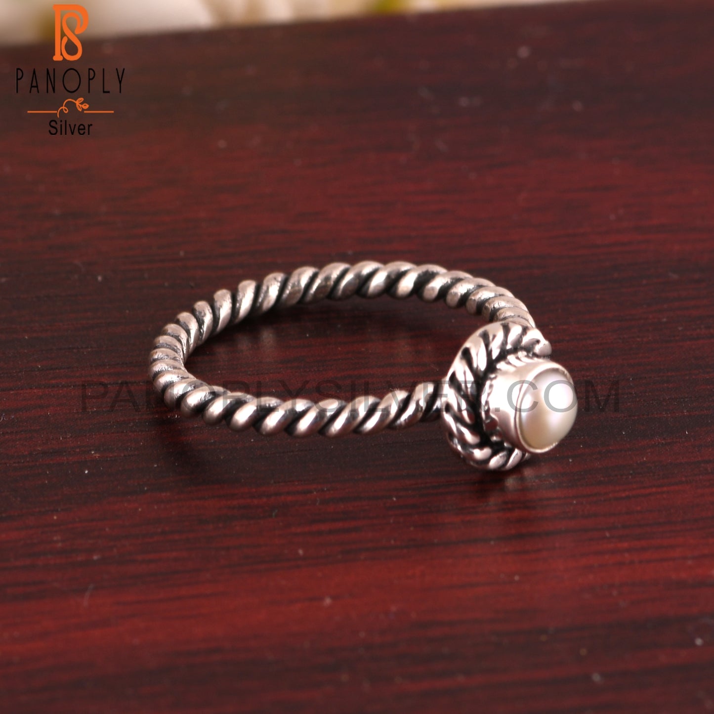 Pearl Casual 925 Sterling Silver Hypoallergenic Ring