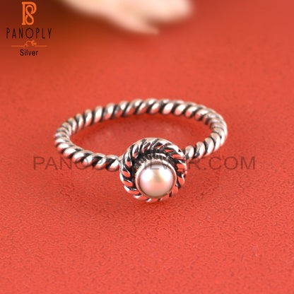 Pearl Casual 925 Sterling Silver Hypoallergenic Ring