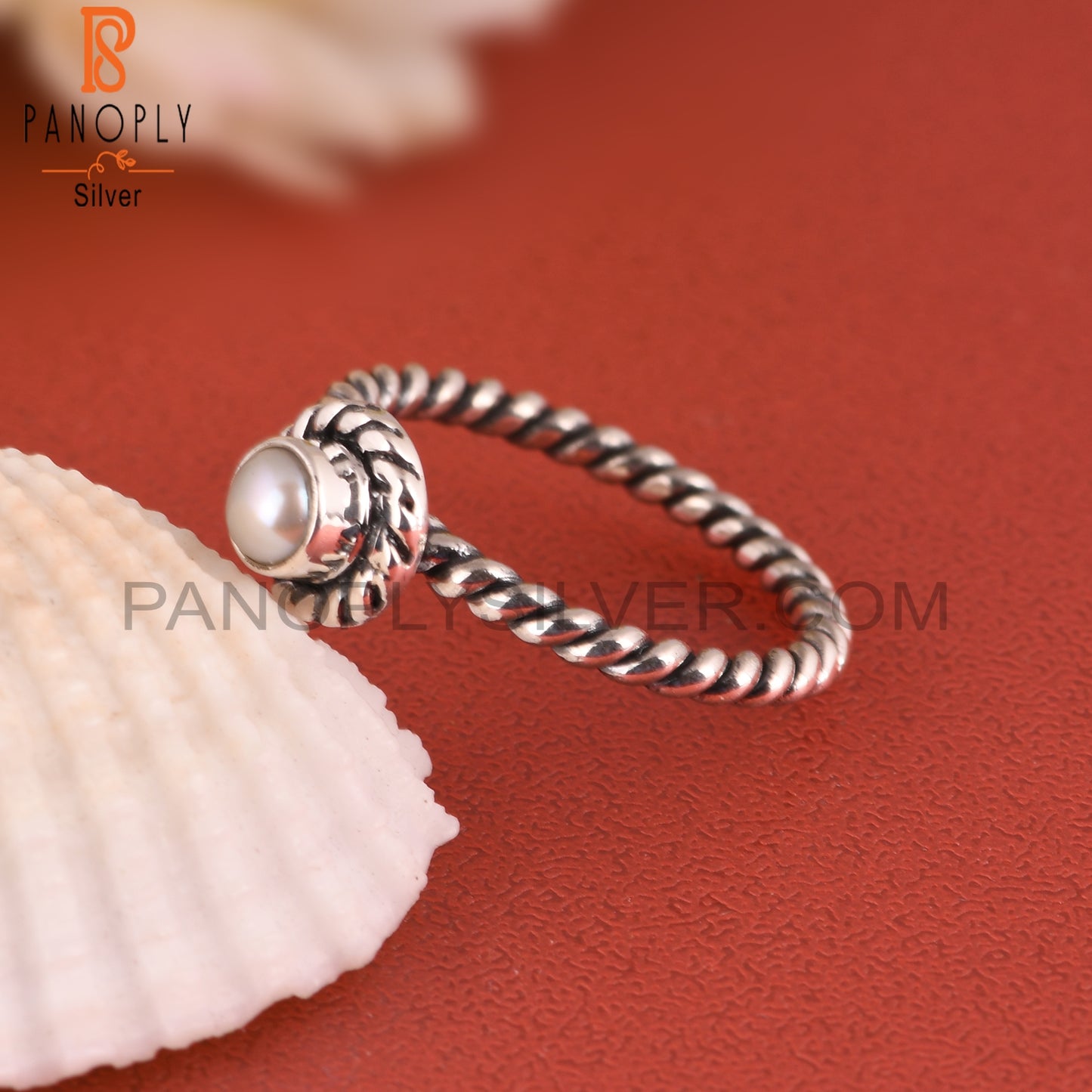 Pearl Casual 925 Sterling Silver Hypoallergenic Ring