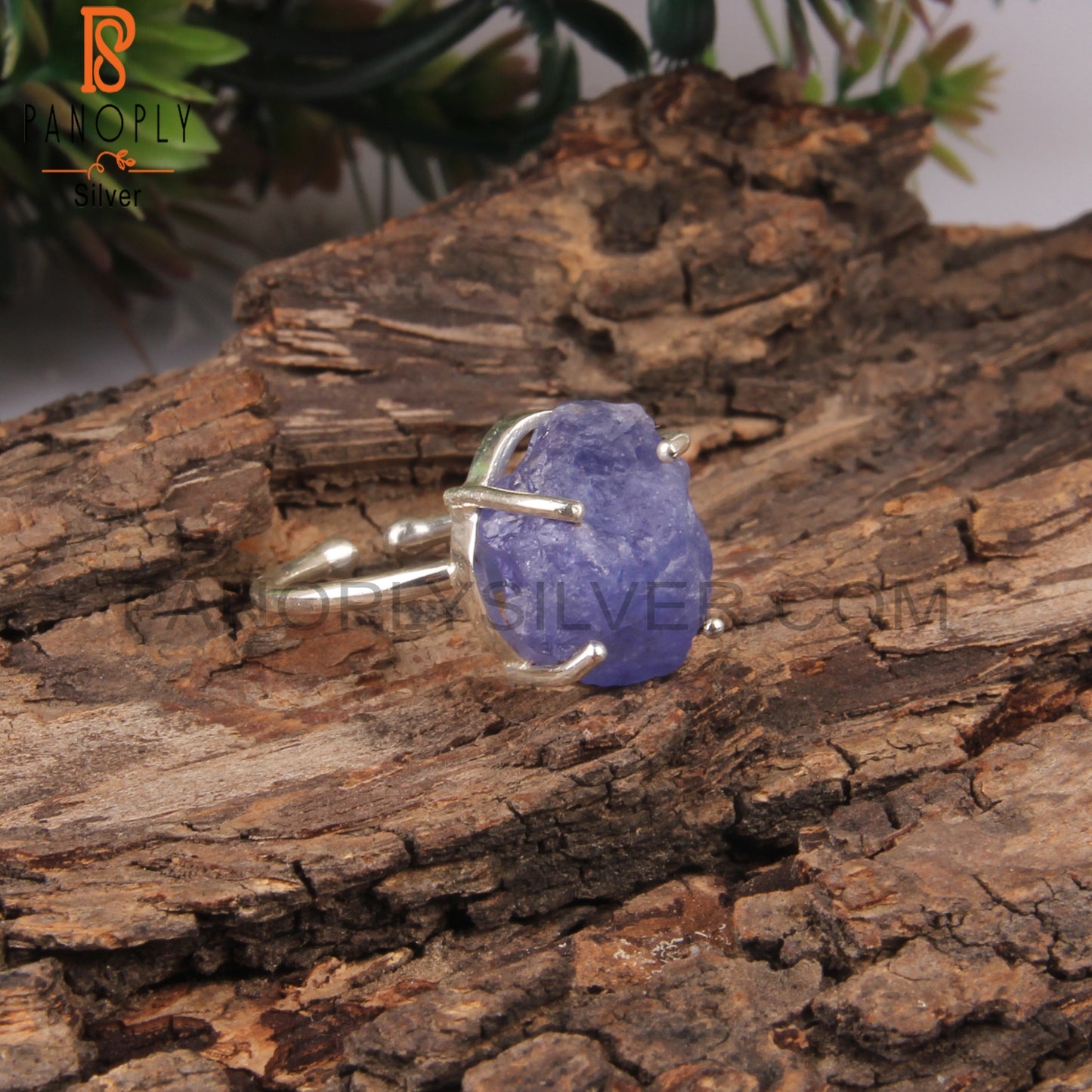 Rough Tanzanite 925 Sterling Silver Gift Ring