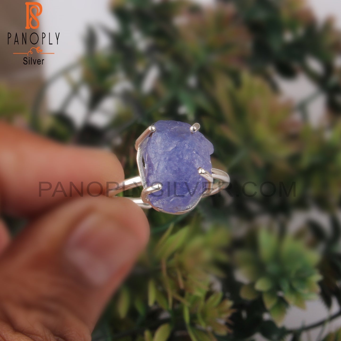 Rough Tanzanite 925 Sterling Silver Gift Ring