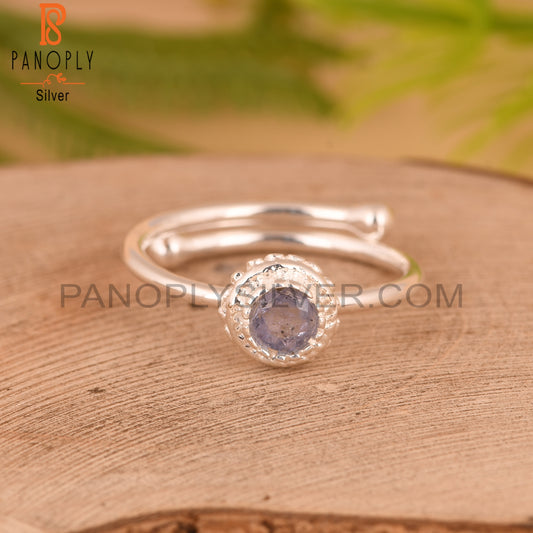 Tanzanite Sterling Silver 925 Adjustable Ring