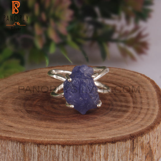 Hypoallergenic Tanzanite Sterling Silver 925 Elegant Ring