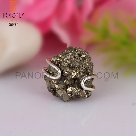 Pyrite 925 Sterling Silver Ring