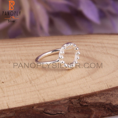 Handmade Plain 925 Sterling Silver Round Ring