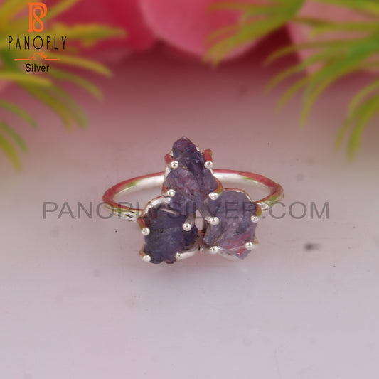 Tanzanite Gem 925 Sterling Silver Ring For Women