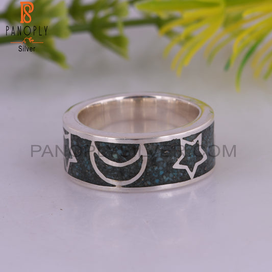 Arizona Turquoise Aesthetic Inlay 925 Sterling Silver Ring