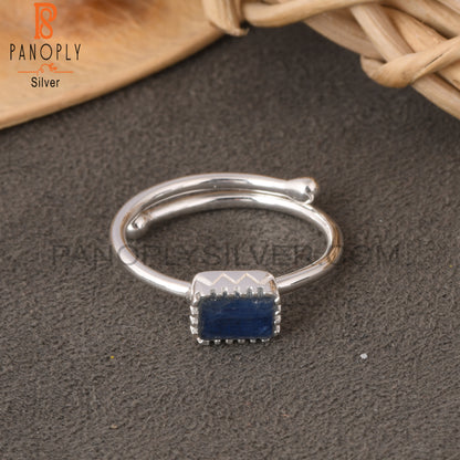 Kyanite Baguette Shape 925 Sterling Silver Ring