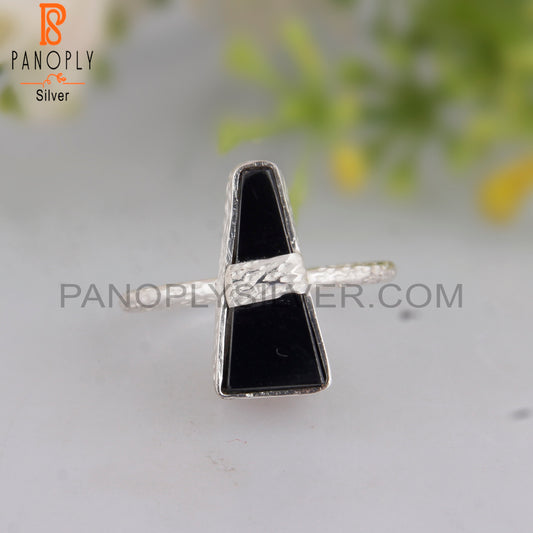 Hematite Pyramid Shape 925 Sterling Silver Ring