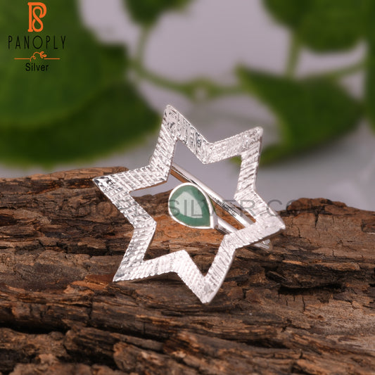 Emerald Cute 925 Sterling Silver Dainty Ring